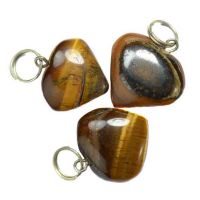 tiger eye heart pendant