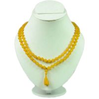 yellow agate mala