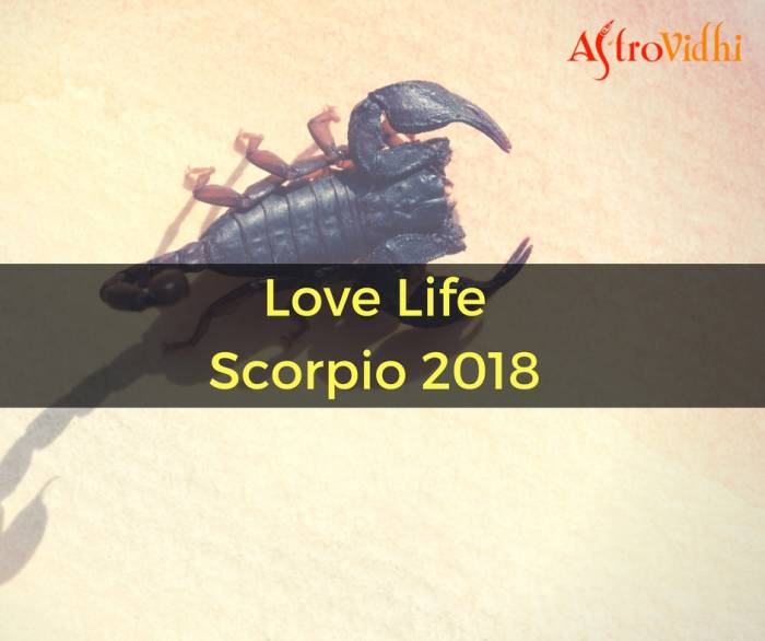 Love Life Scorpio 2018