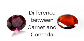 Difference between Garnet and Gomeda