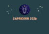 Capricorn Horoscope 2026
